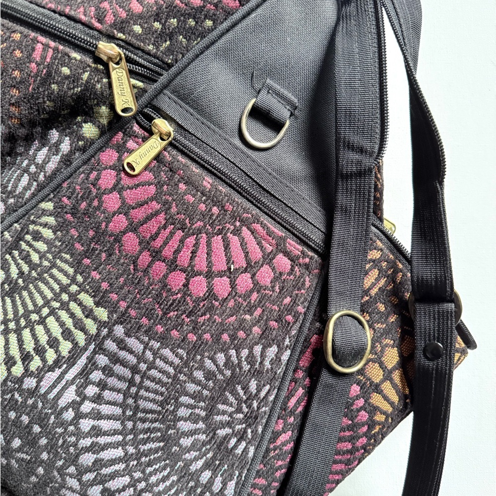 Multicolor Geometric Patterned Danny K Women's Ba… - image 5